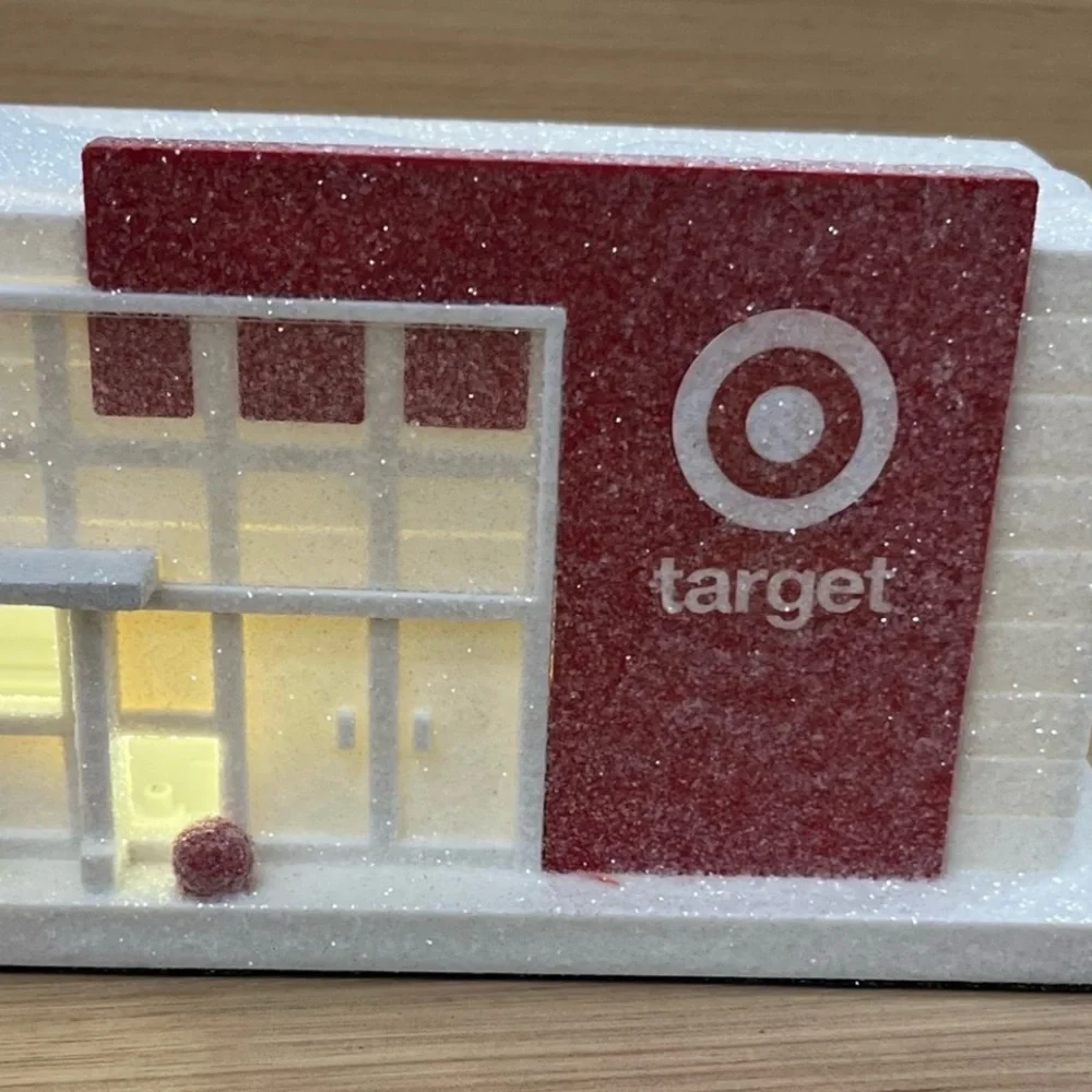 Target Bullseye Light Up Target Store Mini Christmas Village NEW 2024